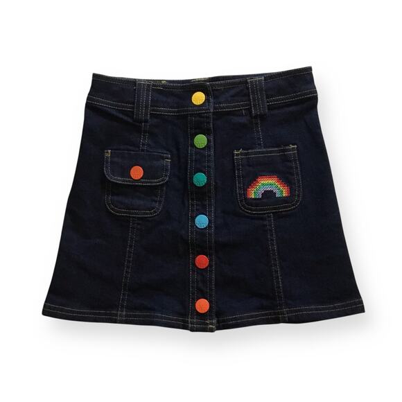 Little Bird rainbow denim skirt - Picture 1 of 5